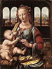 Leonardo da Vinci The Madonna of the Carnation painting